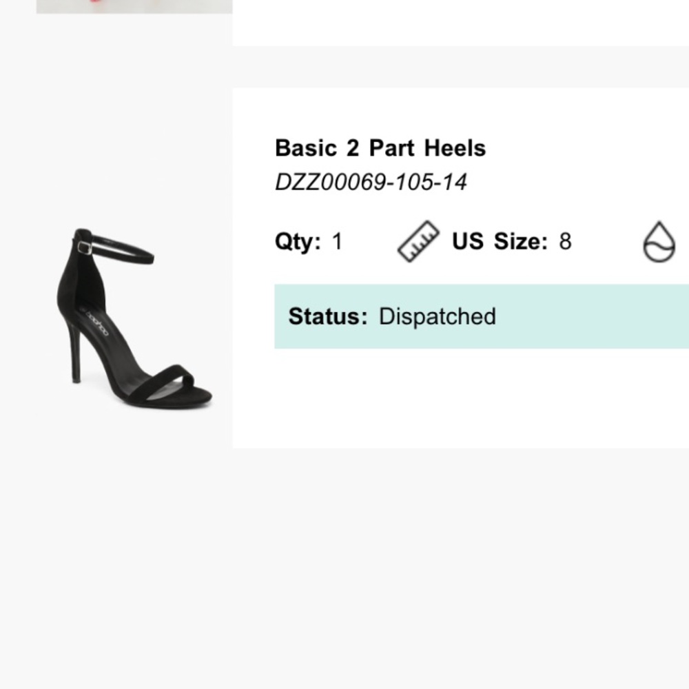 Basic black scrappy heels